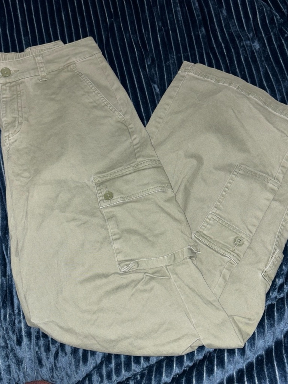 wild fable Olive Green Wide-Leg Cargo Jeans